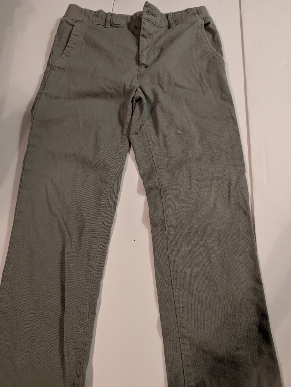 Old Navy Women's Olive Chino Pants Slim Taper Sz 10-12
